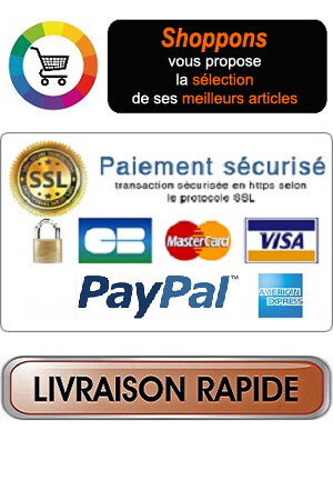 Paiement sécurisé et crypté via SSL  - Livraison de 3 à 5 jours ouvrés *